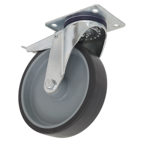 Sealey SCW2100SPLEM 100mm Castor Wheel with Swivel Plate & Total Lock