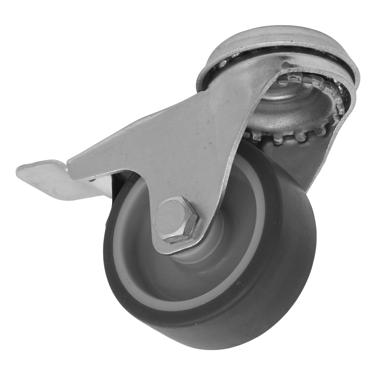 Sealey SCW250SBLEM 50mm Castor Wheel with Bolt Hole & Total Lock