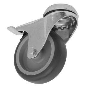 Sealey SCW275SBLEM 75mm Castor Wheel with Bolt Hole & Total Lock