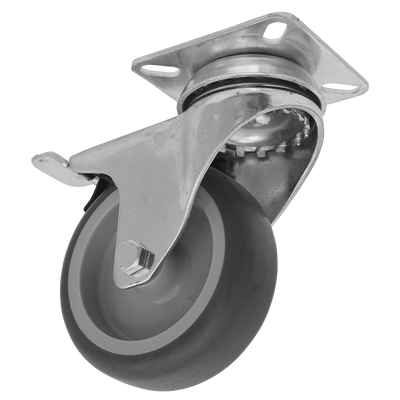 Sealey SCW275SPLEM 75mm Castor Wheel with Swivel Plate & Total Lock