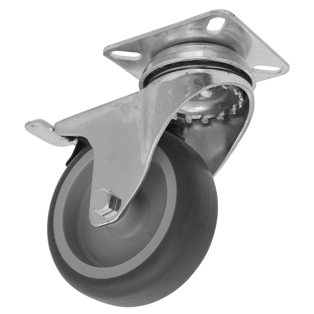 Sealey SCW275SPLEM 75mm Castor Wheel with Swivel Plate & Total Lock