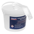 Sealey SCW3 Hand Wipes Bucket - Pack of 150