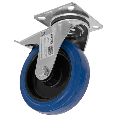 Sealey SCW3125SPLEM 125mm Castor Wheel with Swivel Plate & Total Lock