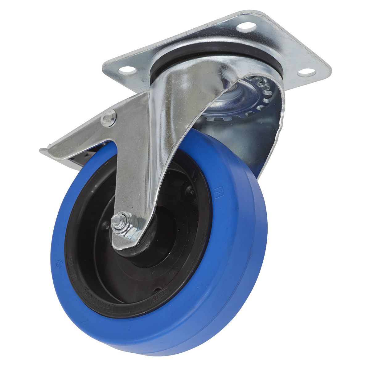 Sealey SCW3125SPL 125mm Castor Wheel with Swivel Plate & Total Lock