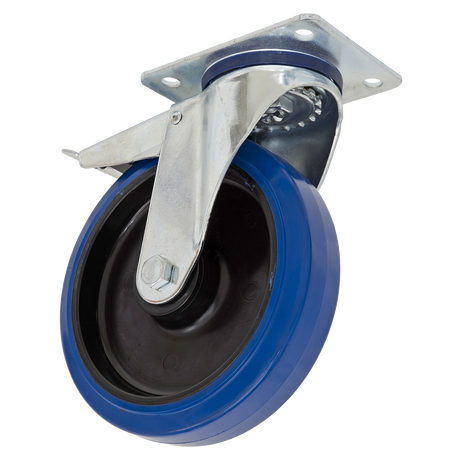 Sealey SCW3160SPLEM 160mm Castor Wheel with Swivel Plate & Total Lock