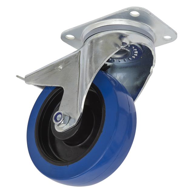Sealey SCW3160SPL 160mm Castor Wheel with Swivel Plate & Total Lock