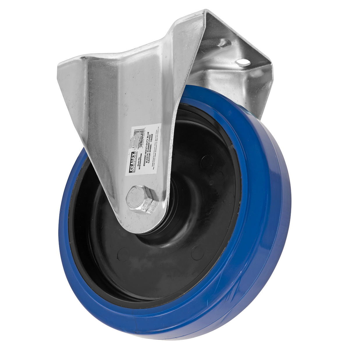 Sealey SCW3200FPEM 200mm Castor Wheel with Fixed Plate