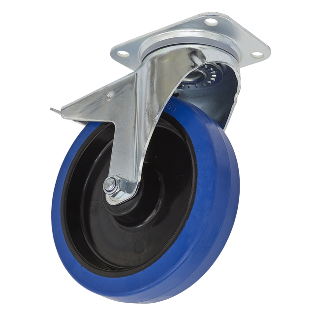 Sealey SCW3200SPL 200mm Castor Wheel with Swivel Plate & Total Lock