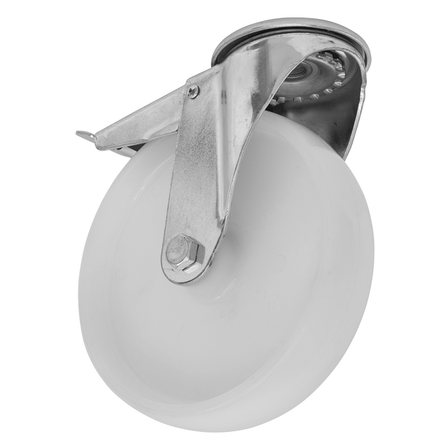 Sealey SCW4100SBLEM 100mm Castor Wheel with Bolt Hole & Total Lock