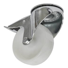 Sealey SCW4100SBL 100mm Castor Wheel with Swivel Bolt Hole & Total Lock