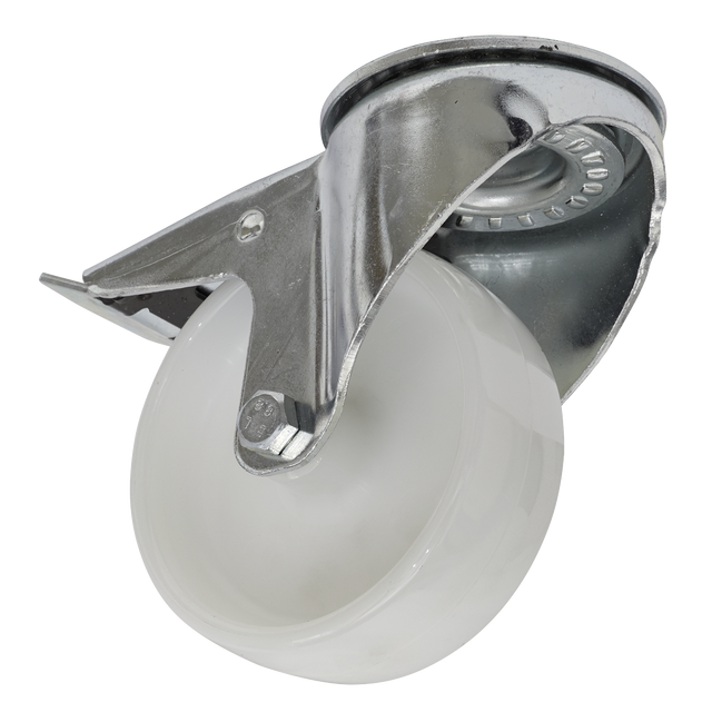Sealey SCW4100SBL 100mm Castor Wheel with Swivel Bolt Hole & Total Lock