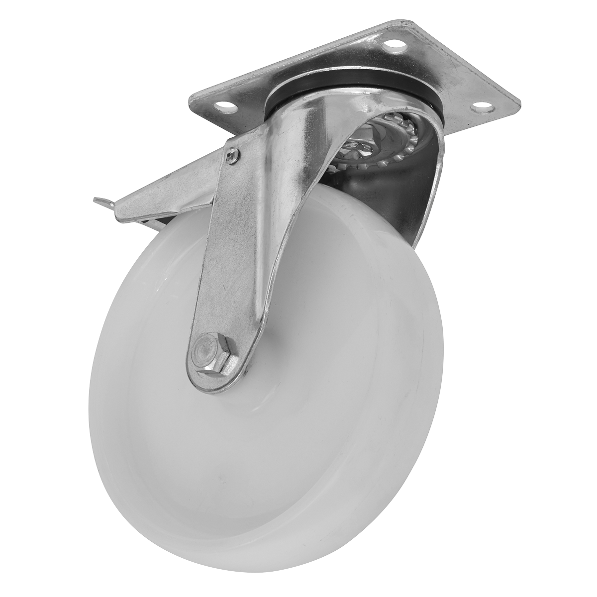 Sealey SCW4100SPLEM 100mm Castor Wheel with Swivel Plate & Total Lock