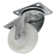 Sealey SCW4100SPL 100mm Castor Wheel with Swivel Plate & Total Lock