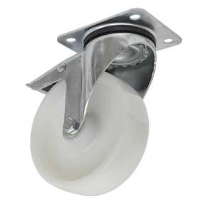 Sealey SCW4125SPL 125mm Castor Wheel with Swivel Plate & Total Lock