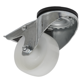 Sealey SCW480SBL 80mm Castor Wheel with Swivel Bolt Hole & Total Lock