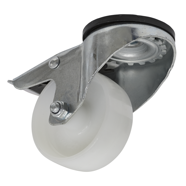Sealey SCW480SBL 80mm Castor Wheel with Swivel Bolt Hole & Total Lock