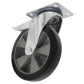 Sealey SCW5125SPLEM 125mm Castor Wheel with Swivel Plate & Total Lock