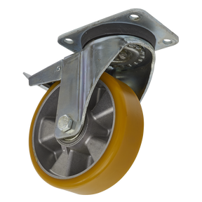 Sealey SCW5160SPL 160mm Castor Wheel with Swivel Plate & Total Lock