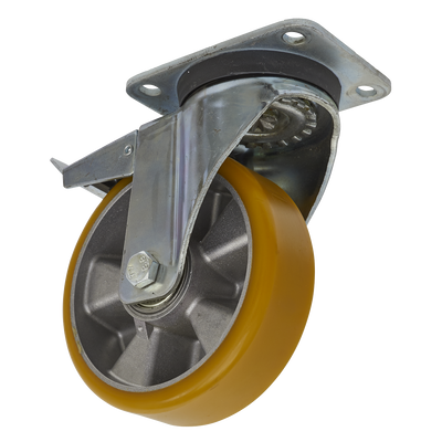 Sealey SCW5160SPL 160mm Castor Wheel with Swivel Plate & Total Lock