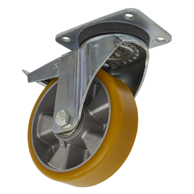 Sealey SCW5160SPL 160mm Castor Wheel with Swivel Plate & Total Lock