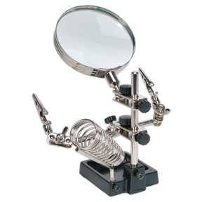 Sealey SD150H Mini Robot Soldering Stand with Magnifier & Iron Holder