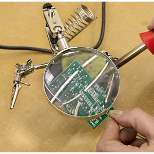 Sealey SD150H Mini Robot Soldering Stand with Magnifier & Iron Holder - additional view 4