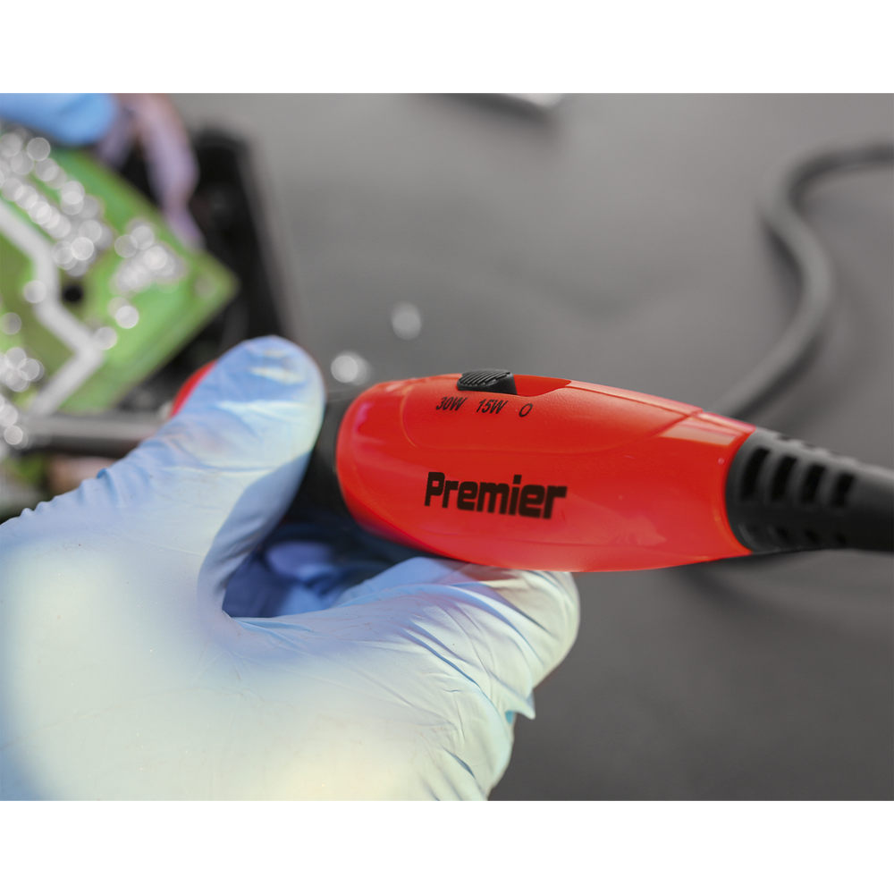 Sealey SD1530 Premier Dual Wattage Professional Soldering Iron with Long-Life Tip 15/30W/230V - additional view 3