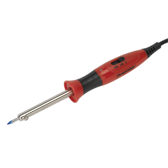 Sealey SD1530 Premier Dual Wattage Professional Soldering Iron with Long-Life Tip 15/30W/230V