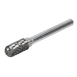 Sealey SDB02 Cylindrical Ball Nose Tungsten Carbide Rotary Burr 10mm