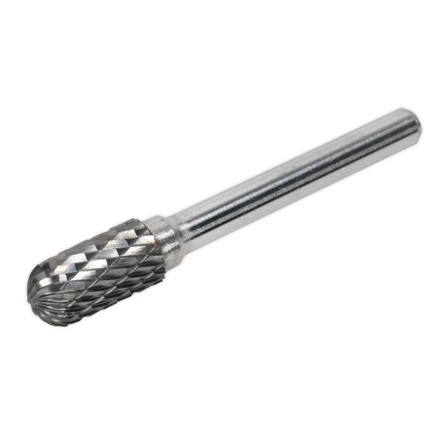 Sealey SDB02 Cylindrical Ball Nose Tungsten Carbide Rotary Burr 10mm