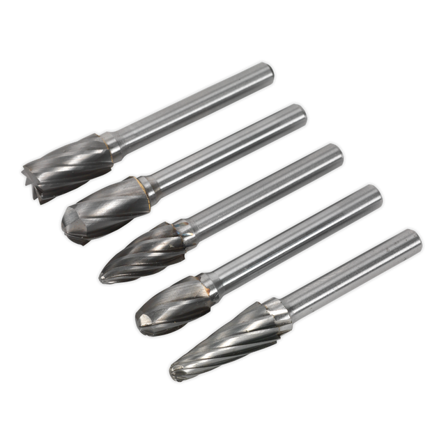 Sealey SDBCK5 Ripper/Coarse Tungsten Carbide Rotary Burr Set 5pc