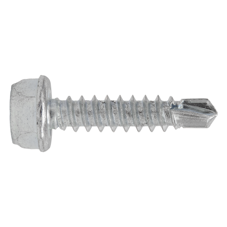 Sealey SDHX4219 Zinc Plated Self-Drilling Hex Head Screw 4.2 x 19mm - Pack of 100