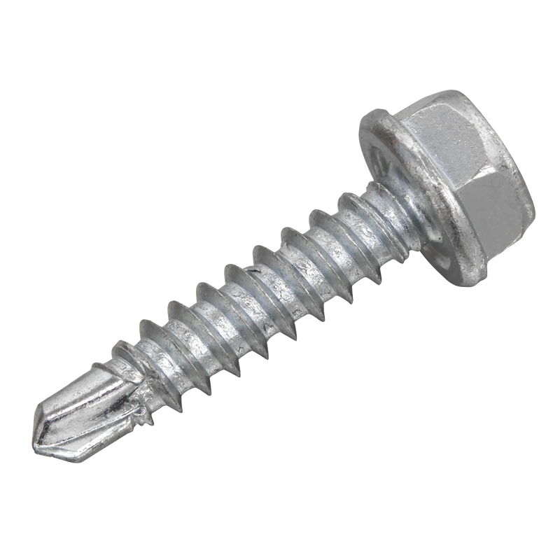 Sealey SDHX4219 Zinc Plated Self-Drilling Hex Head Screw 4.2 x 19mm - Pack of 100 - additional view 2