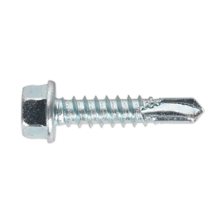 Sealey SDHX5525 Zinc Plated Self-Drilling Hex Head Screw 5.5 x 25mm - Pack of 100