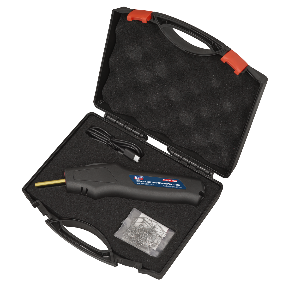 Sealey SDL16 Rechargeable Hot Stapler Repair Kit 18W - additional view 7