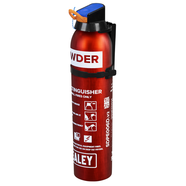 Sealey SDPE006D Disposable Dry Powder Fire Extinguisher 0.6kg