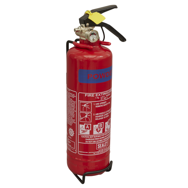 Sealey SDPE01 Dry Powder Fire Extinguisher 1kg
