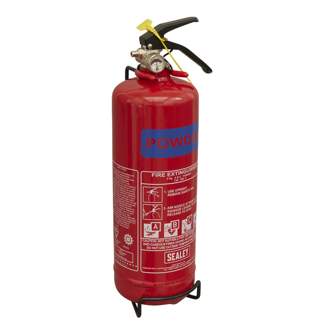 Sealey SDPE02 Dry Powder Fire Extinguisher 2kg