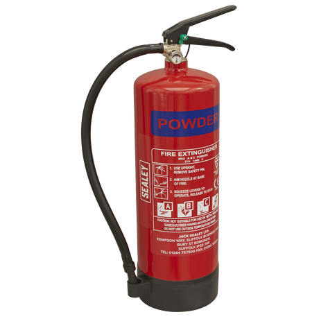 Sealey SDPE06 Dry Powder Fire Extinguisher 6kg