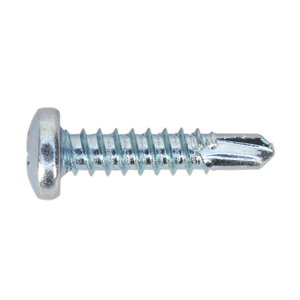 Sealey SDPH4219 Zinc Plated Self-Drilling Pan Head Phillips Screw 4.2 x 19mm - Pack of 100