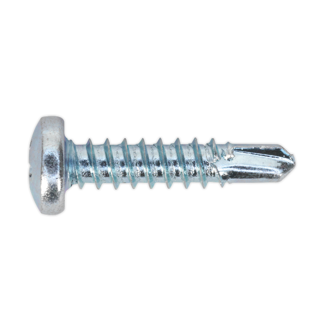 Sealey SDPH4219 Zinc Plated Self-Drilling Pan Head Phillips Screw 4.2 x 19mm - Pack of 100