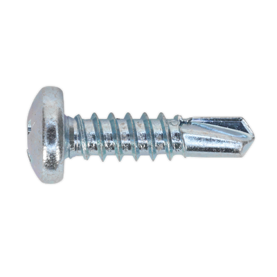 Sealey SDPH4819 Zinc Plated Self-Drilling Pan Head Phillips Screw 4.8 x 19mm - Pack of 100
