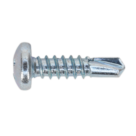 Sealey SDPH4819 Zinc Plated Self-Drilling Pan Head Phillips Screw 4.8 x 19mm - Pack of 100