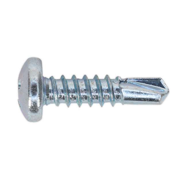 Sealey SDPH4819 Zinc Plated Self-Drilling Pan Head Phillips Screw 4.8 x 19mm - Pack of 100