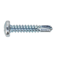 Sealey SDPH4825 Zinc Plated Self-Drilling Pan Head Phillips Screw 4.8 x 25mm - Pack of 100