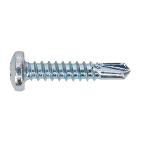 Sealey SDPH4825 Zinc Plated Self-Drilling Pan Head Phillips Screw 4.8 x 25mm - Pack of 100