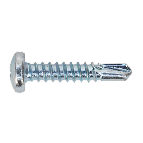 Sealey SDPH4825 Zinc Plated Self-Drilling Pan Head Phillips Screw 4.8 x 25mm - Pack of 100