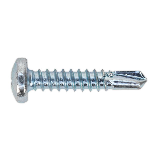 Sealey SDPH4825 Zinc Plated Self-Drilling Pan Head Phillips Screw 4.8 x 25mm - Pack of 100