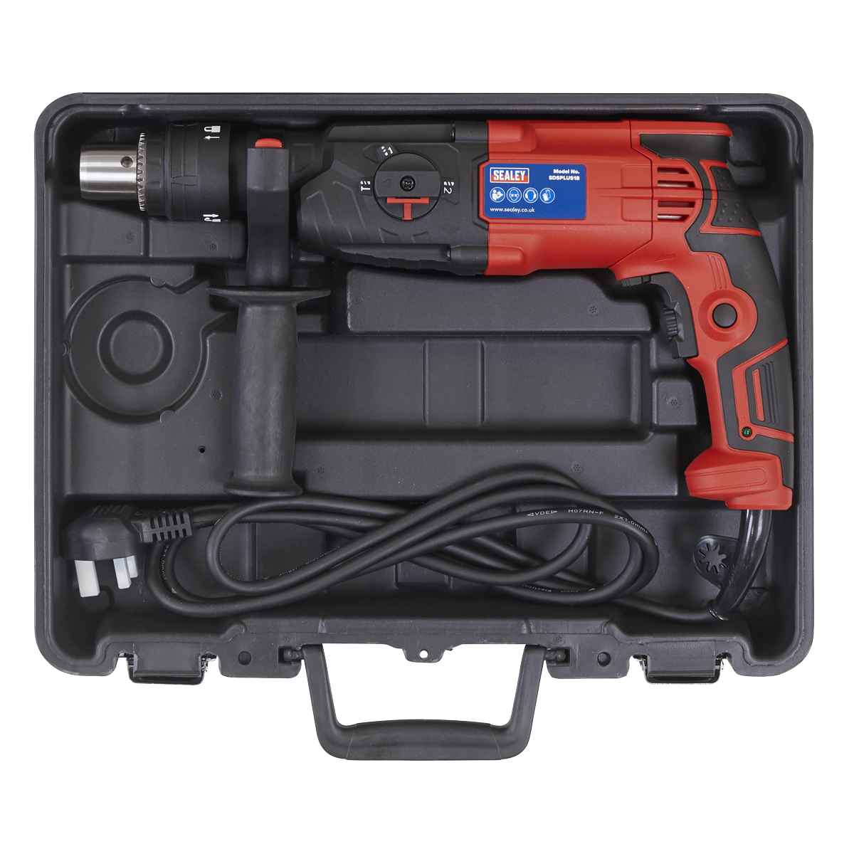 Sealey SDSPLUS18 18mm SDS Plus Rotary Hammer Drill 750W/230V - additional view 10