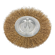 Sealey SFB100 100mm Crimped Flat Wire Brush with 6mm Shaft
